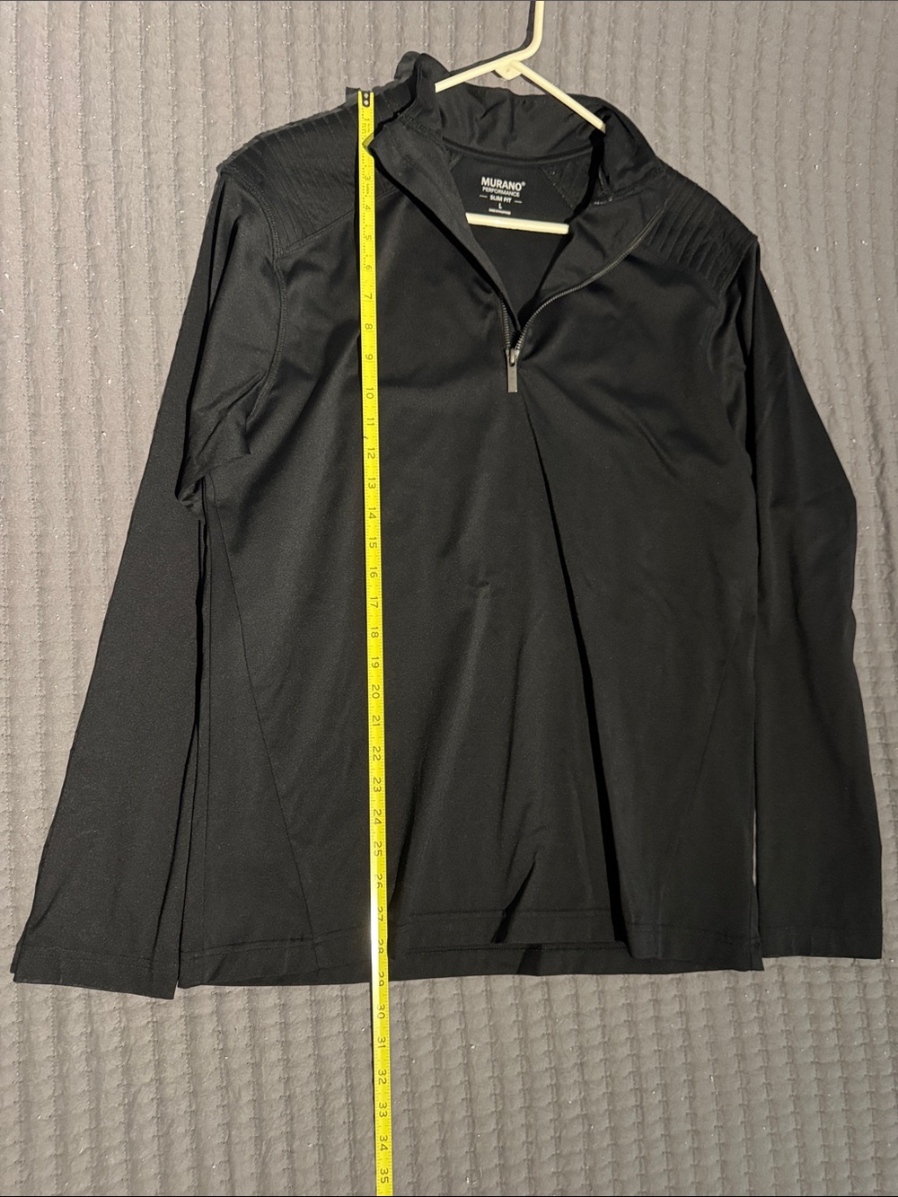 Murano Men's Black Half-Zip Performance Pullover Jacket